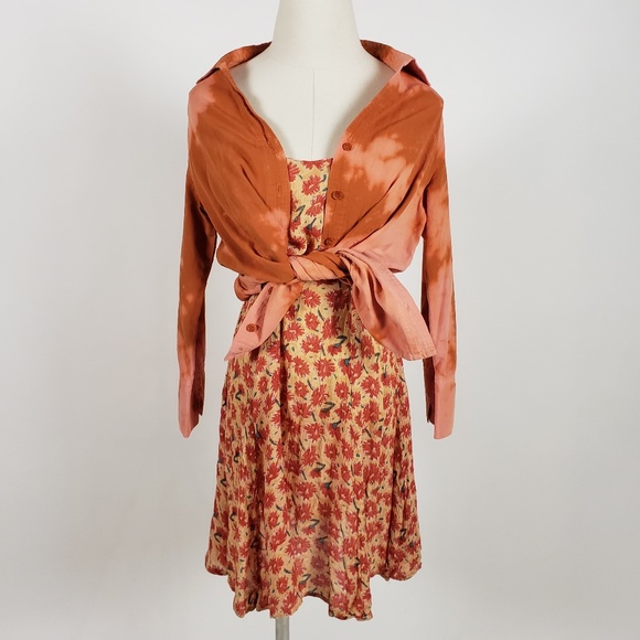 Orange Button Down Shirt - Picture 5 of 13